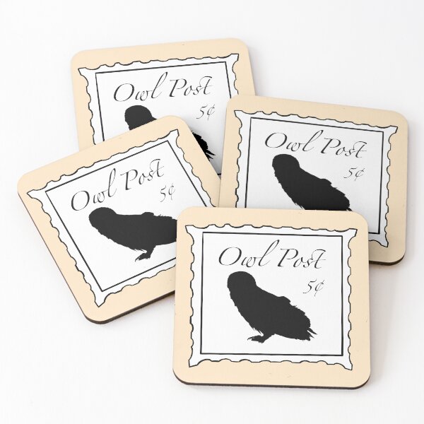 Item preview, Owl post silhouette stamp designed and sold by CATC0MMANDER.