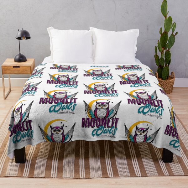 Item preview, Moonlit Owls in Crescent Hammock designed and sold by Taans-Creation.