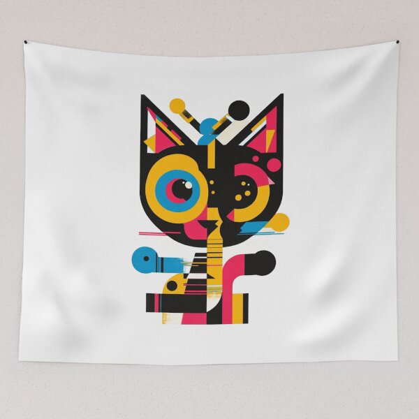 Item preview, Abstract Art - Cat Lover Design designed and sold by AtlanticAvenue.
