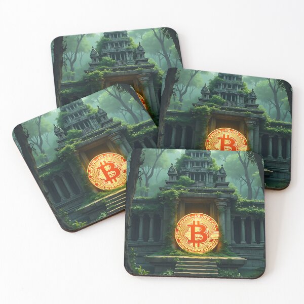 Aperçu de l'œuvre Les fils Bitcoin tissent une richesse numérique créée et vendue par RadDeck.