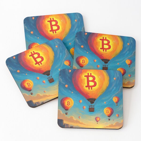 Item preview, Bitcoin Peaks Climbing Financial Heights designed and sold by RadDeck.
