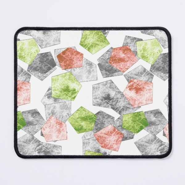 Item preview, Tile modern marble brown green gray geometric pattern designed and sold by fuzzyfox.
