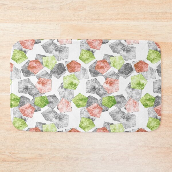 Item preview, Tile modern marble brown green gray geometric pattern designed and sold by fuzzyfox.