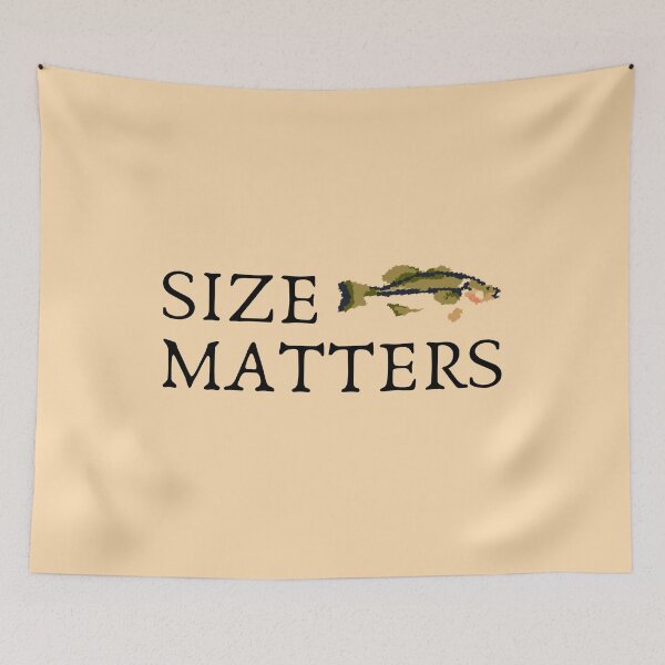 Item preview, fish size matters designed and sold by careofjacks.