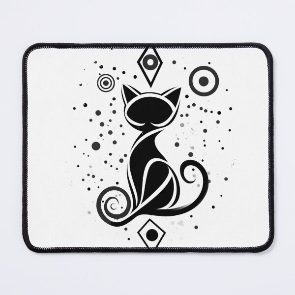 Item preview, Minimalist Cat Design with Geometric Shapes - Modern Art designed and sold by AtlanticAvenue.