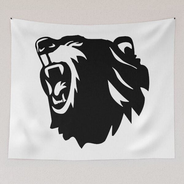 Item preview, Roaring Bear head Silhouette designed and sold by MagnoliaLake.