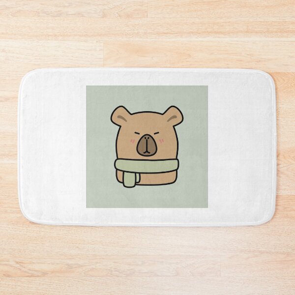 Item preview, Capybara with scarf designed and sold by YQvibe Studio.