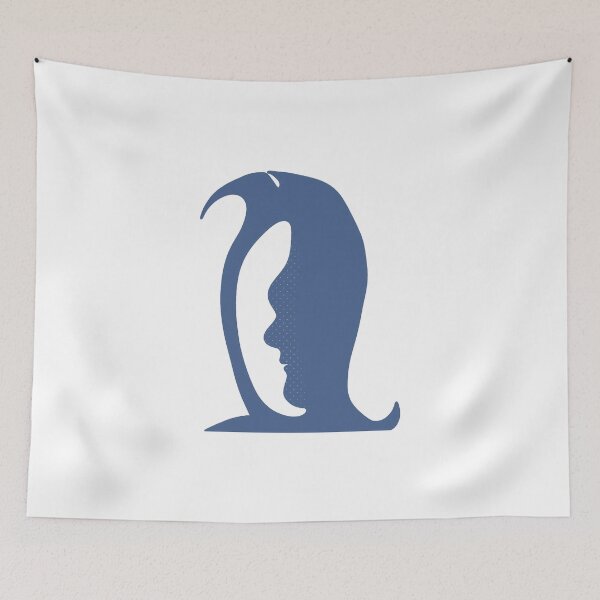 Item preview, A penguin or a face in this Fun Optical Illusion designed and sold by shopdiego.