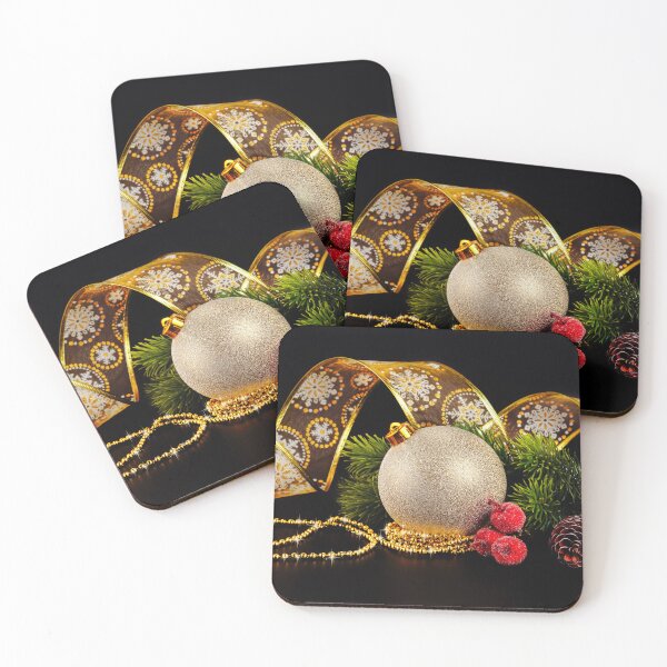 Item preview, Festive Gold Ornament and Ribbon designed and sold by LAPilotGirl.