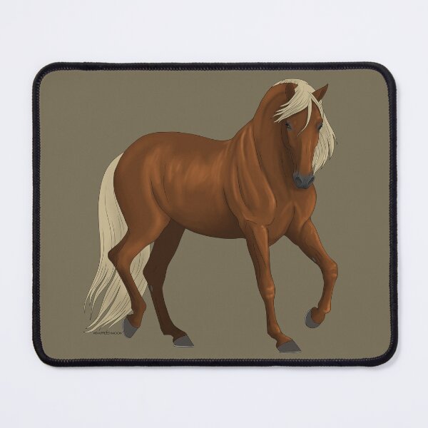 Item preview, Beautiful Chestnut Andalusian Horse with Flaxen Mane and Tail designed and sold by DappledMoon.