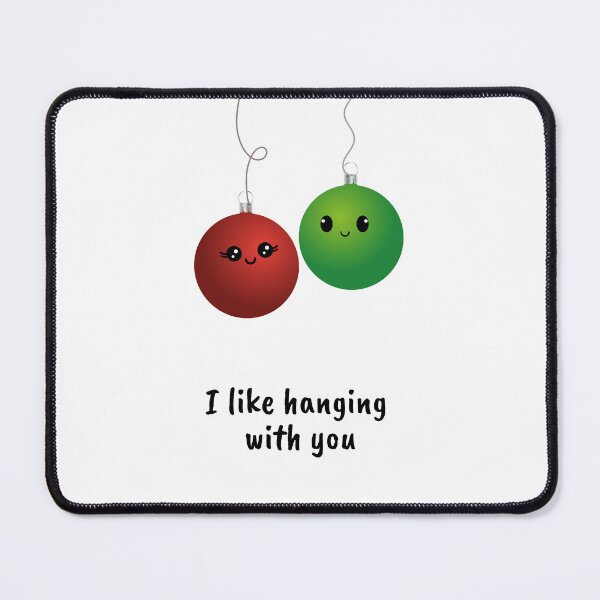 Item preview, I like hanging with you Christmas | Punny Christmas | designed and sold by CatCreatesDIY.