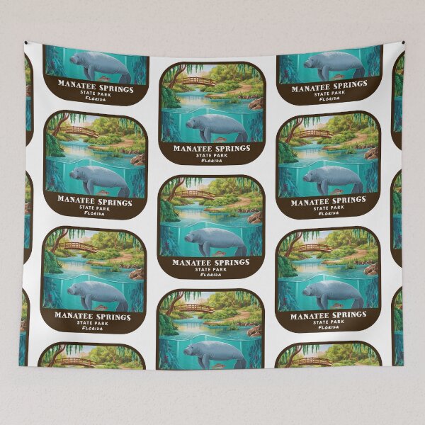 Item preview, Vintage Manatee Springs State Park (Florida State Park) designed and sold by RabbitK.