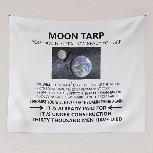 Item preview, Moon Tarp Funny Meme Shirt designed and sold by QuinnGinger.