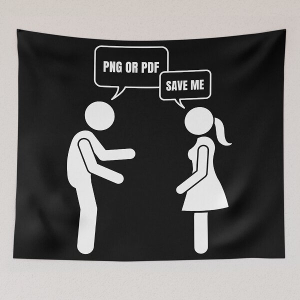 Item preview, Funny Graphic Design Joke - PNG or PDF Save Me Meme designed and sold by DesignDazzles.