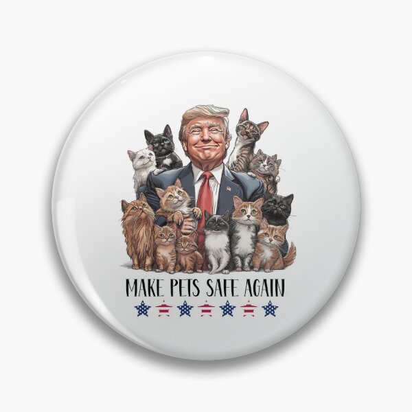 Item preview, Donald Trump with Political Leader with Cats Illustration designed and sold by ZiaZZ.