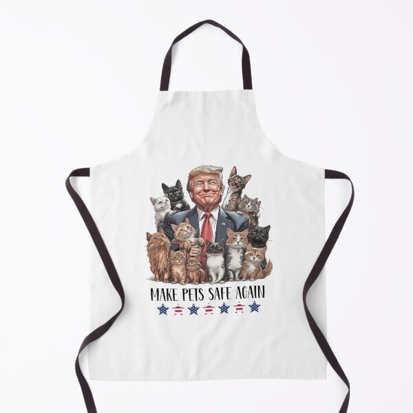 Item preview, Donald Trump with Political Leader with Cats Illustration designed and sold by ZiaZZ.