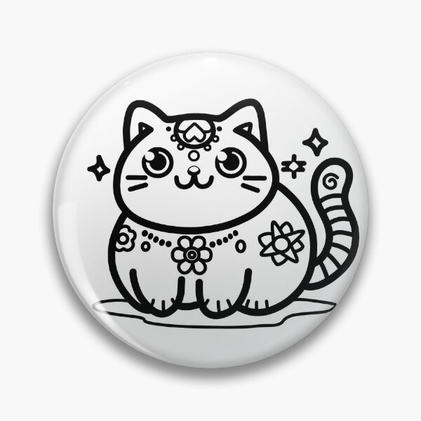 Item preview, KittyKat - Cute Smiley Cat with Stars designed and sold by KittyKatCats.