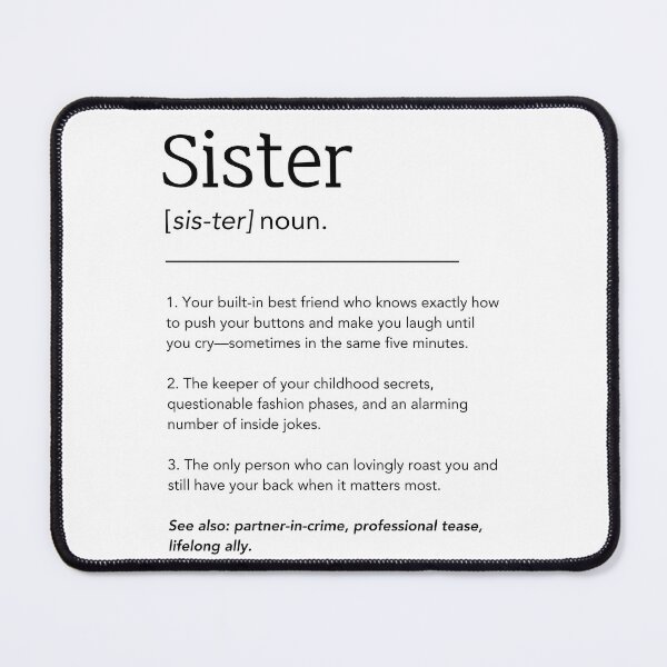 Item preview, Sister Quote | Sister Definition | Gifts for Sister | designed and sold by CatCreatesDIY.