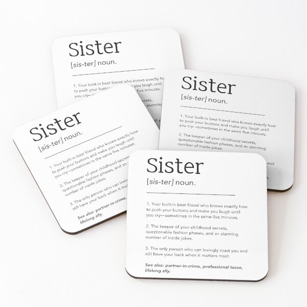 Item preview, Sister Quote | Sister Definition | Gifts for Sister | designed and sold by CatCreatesDIY.