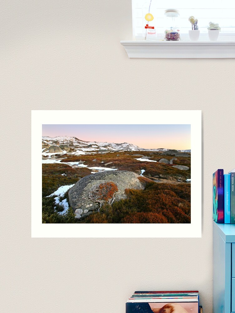Thumbnail 2 of 3, Art Print, Wind swept valley, Kosciuszko Nat. Park, Australia designed and sold by Chockstone.