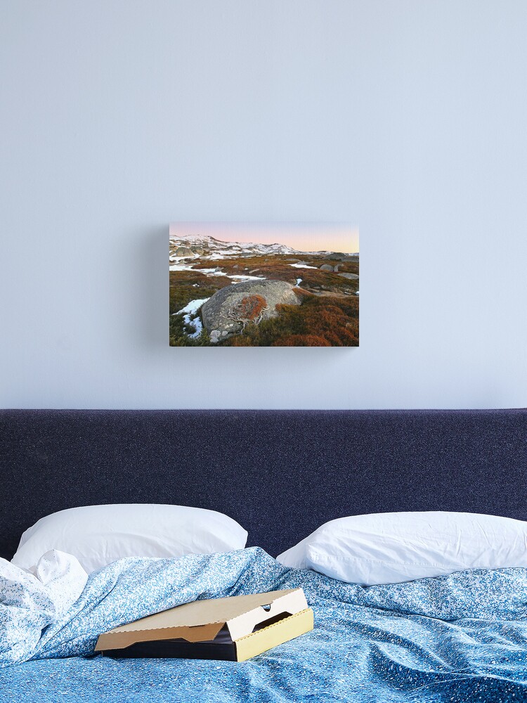 Thumbnail 2 of 3, Canvas Print, Wind swept valley, Kosciuszko Nat. Park, Australia designed and sold by Chockstone.