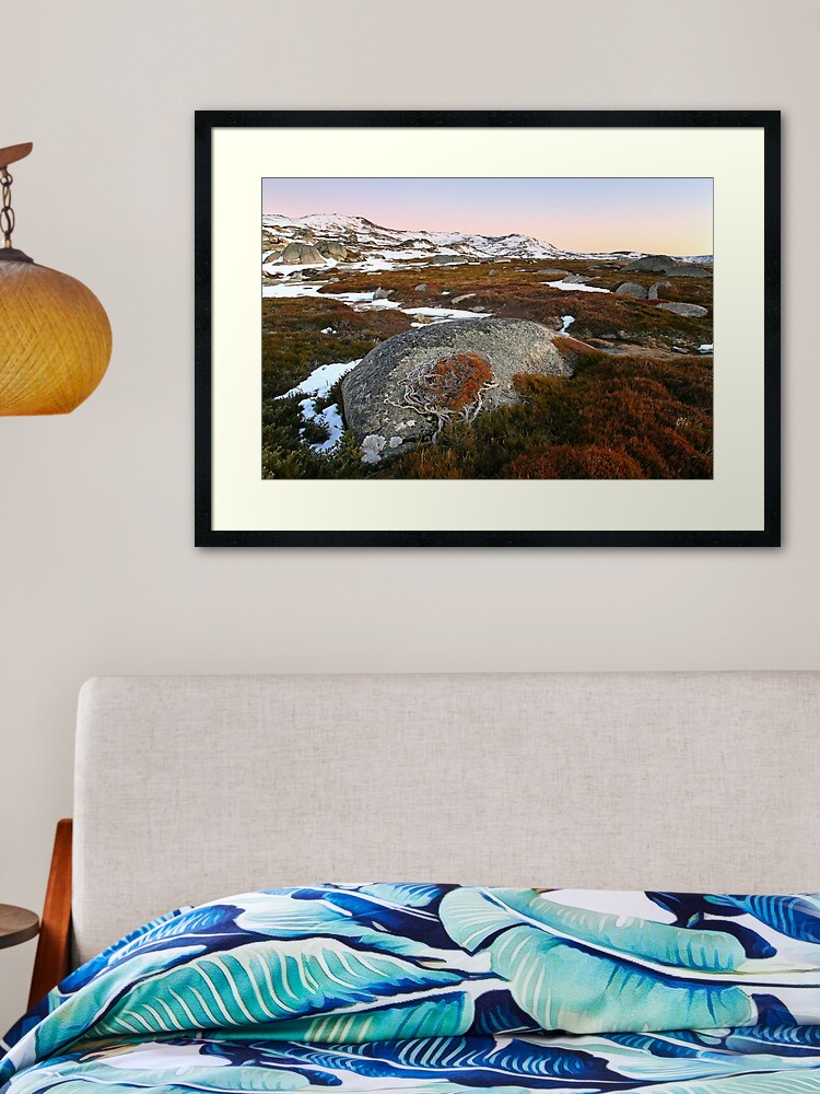 Thumbnail 1 of 7, Framed Art Print, Wind swept valley, Kosciuszko Nat. Park, Australia designed and sold by Chockstone.