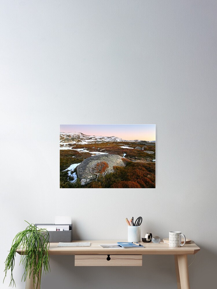 Thumbnail 1 of 3, Poster, Wind swept valley, Kosciuszko Nat. Park, Australia designed and sold by Chockstone.