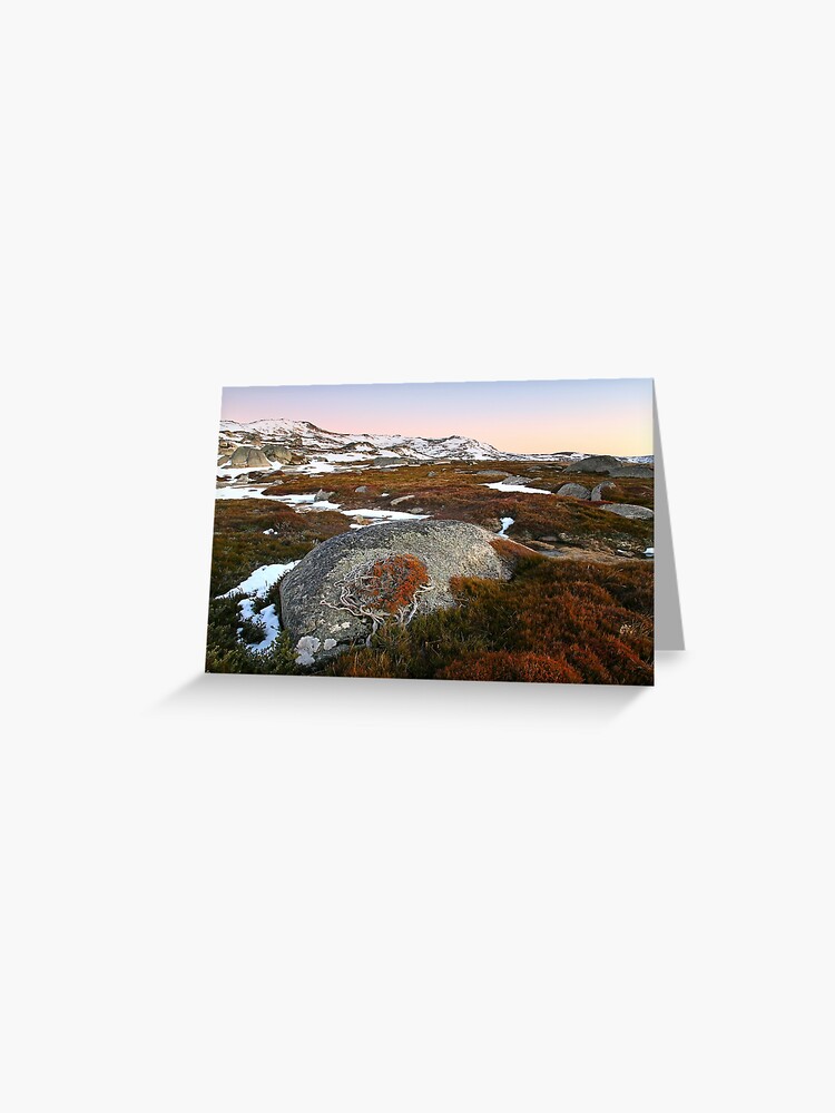 Thumbnail 1 of 2, Greeting Card, Wind swept valley, Kosciuszko Nat. Park, Australia designed and sold by Chockstone.