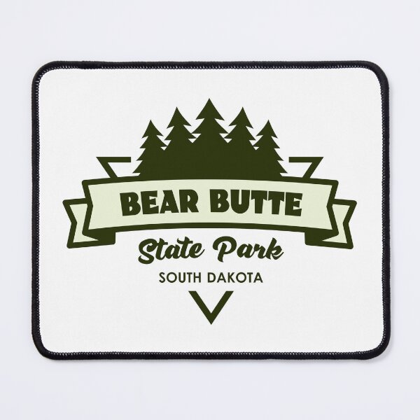 Item preview, Bear Butte State Park South Dakota Trees And Ribbon designed and sold by bivenart.