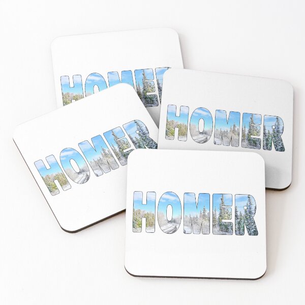Item preview, HOMER - Alaska USA Beautiful Day Snowy Road Scenery designed and sold by Adam Gormley.