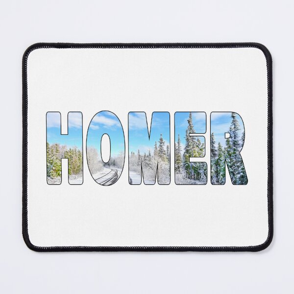 Item preview, HOMER - Alaska USA Beautiful Day Snowy Road Scenery designed and sold by Adam Gormley.
