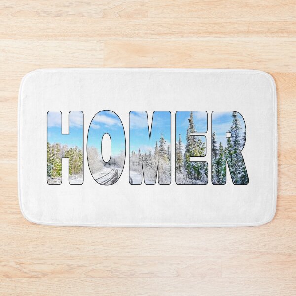Item preview, HOMER - Alaska USA Beautiful Day Snowy Road Scenery designed and sold by Adam Gormley.
