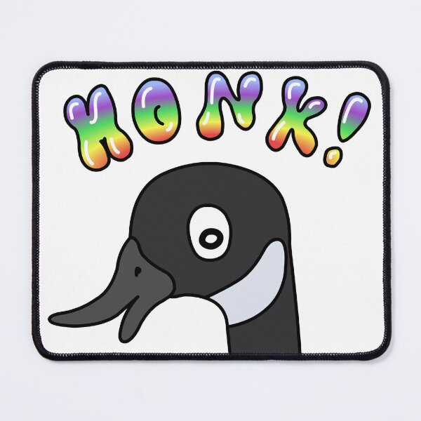 Item preview, Slightly deranged Canada goose says "Honk!" (White) designed and sold by CaptainKetchup.