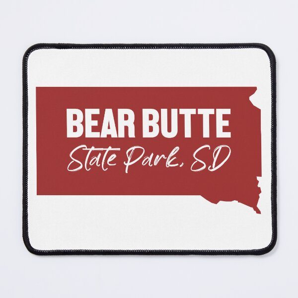 Item preview, Bear Butte State Park South Dakota Map designed and sold by bivenart.