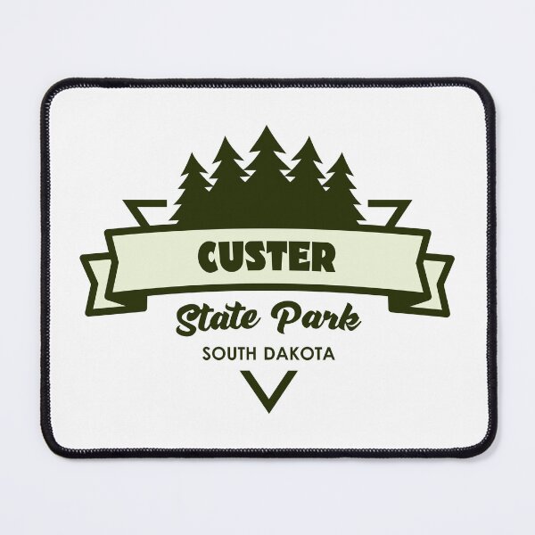 Item preview, Custer State Park South Dakota Trees And Ribbon designed and sold by bivenart.