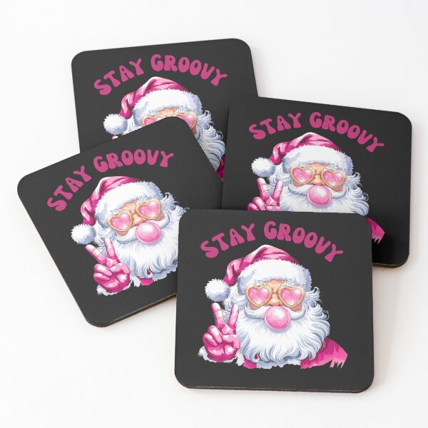 Item preview, Retro Santa Blowing Bubble Stay Groovy designed and sold by AlienOccupation.