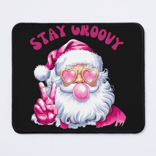 Item preview, Retro Santa Blowing Bubble Stay Groovy designed and sold by AlienOccupation.