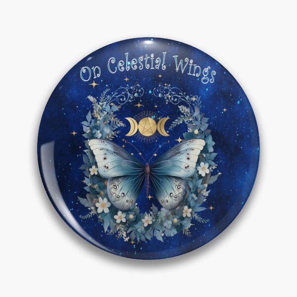 Item preview, On Celestial Wings Enchanted Butterfly Triple Moon designed and sold by MysticOzzy.