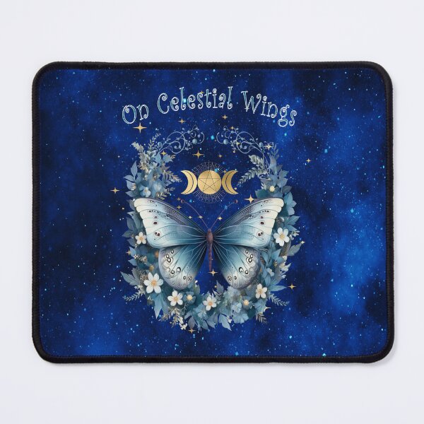 Item preview, On Celestial Wings Enchanted Butterfly Triple Moon designed and sold by MysticOzzy.