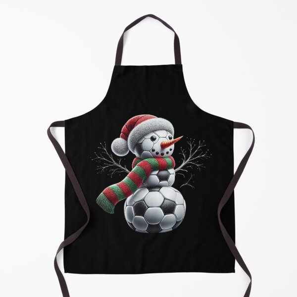 Item preview, Soccer Snowman Christmas Decoration - Festive Football Holiday Design designed and sold by love3617.