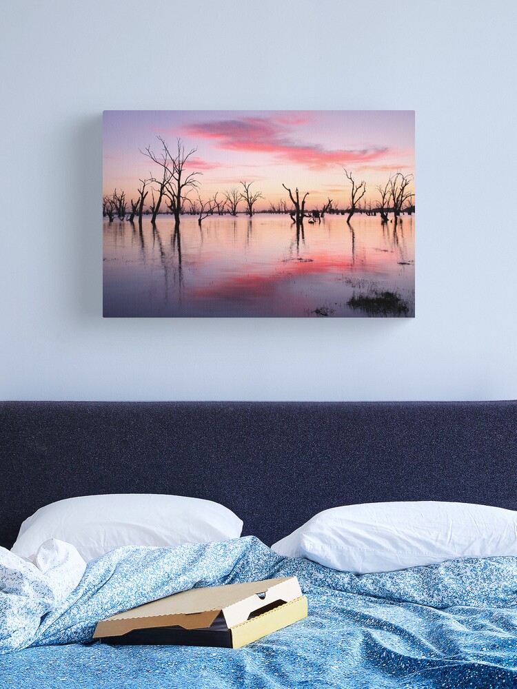 Thumbnail 1 of 3, Canvas Print, Lake Victoria Dawn, Australia designed and sold by Chockstone.
