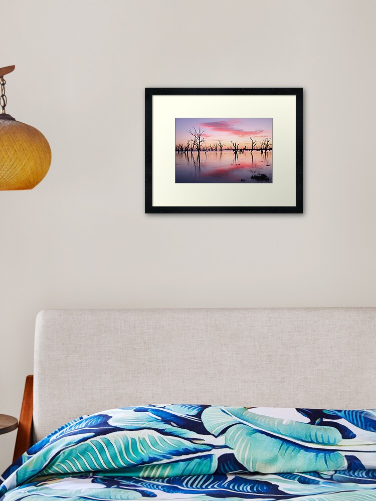 Thumbnail 2 of 7, Framed Art Print, Lake Victoria Dawn, Australia designed and sold by Chockstone.