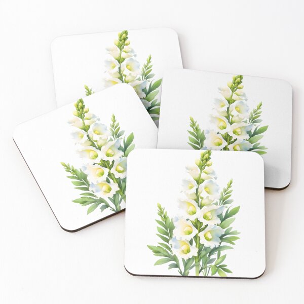 Item preview, White Snapdragons (Antirrhinum majus) designed and sold by HOMETOWN86.