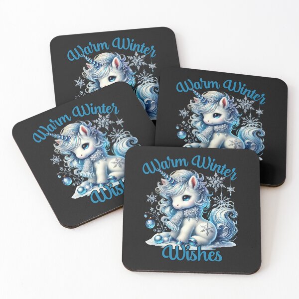 Item preview, Cute Warm Winter Wishes Unicorn designed and sold by AlienOccupation.