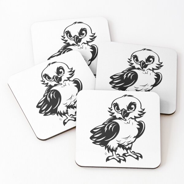 Item preview, Baby Hawk Bald Eagle Raptor Chick Hatchling Young Bird designed and sold by inkoutninja.
