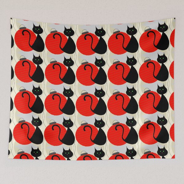 Item preview, Black Cat & Red Lantern designed and sold by Betsy Phillips.