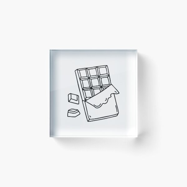 Item preview, A Chocolate Bar with Pieces Broken Off designed and sold by rasagamastore.
