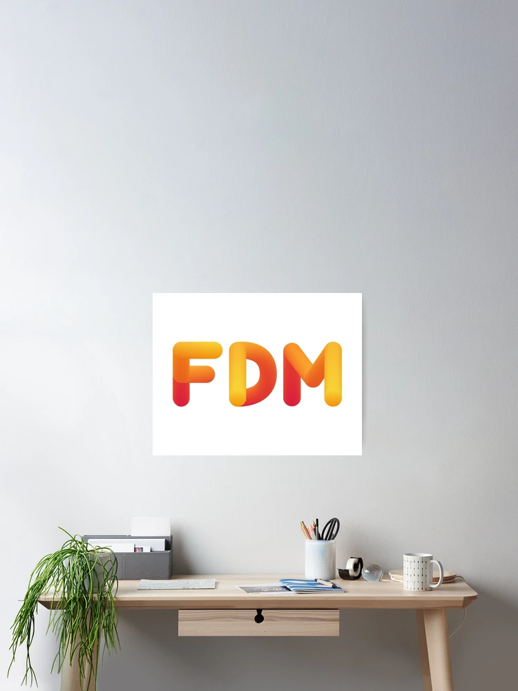 Thumbnail 2 of 3, Poster, Bold FDM Text Design designed and sold by IRON WINGS /USAF.