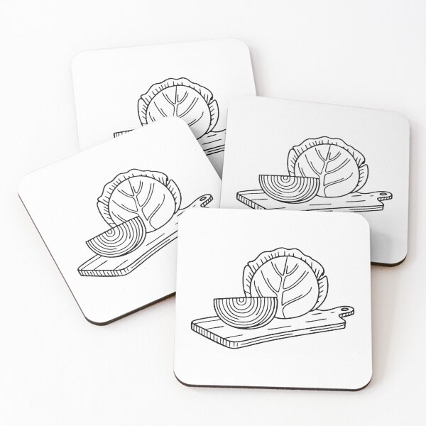 Item preview, Cabbage on a Wooden Board designed and sold by rasagamastore.