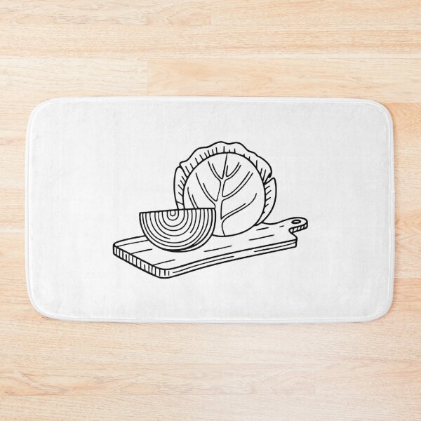 Item preview, Cabbage on a Wooden Board designed and sold by rasagamastore.